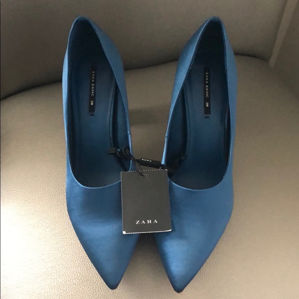 ZARA TURQUOISE HEELS